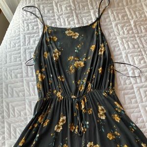 sage floral dress